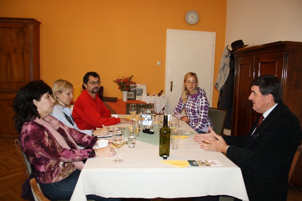 Landwirtschaftsschule Grottendorf - Mittagessen mit dem Direktor